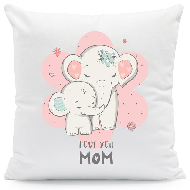 SEO. Kissen mit Spruch Elefanten Mama - mit Füllung Linkreich