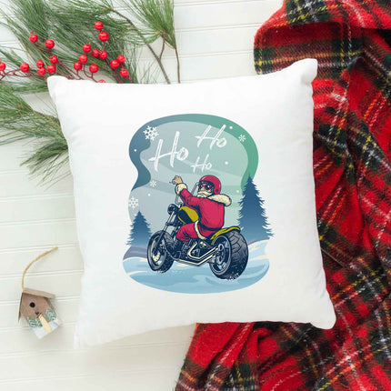 SEO. Kissen mit Weihnachtsmotiv - Cool Santa - Weihnachtsdeko - Geschenk für Frauen & Männer - ohne Füllung Linkreich