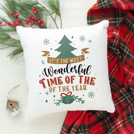 SEO. Kissen mit Weihnachtsmotiv - It's the most - Weihnachtsdeko - Geschenke für Frauen & Männer - ohne Füllung Linkreich