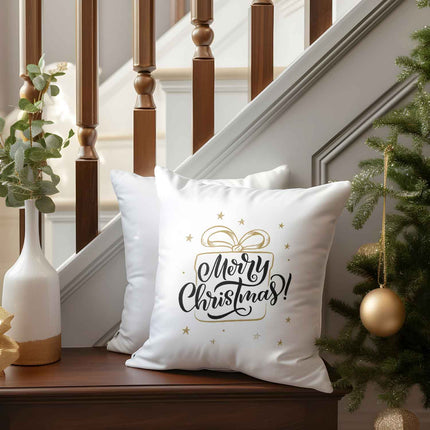 SEO. Kissen mit Weihnachtsmotiv - Weihnachtsgeschenk - Weihnachtsdeko - Geschenk für Frauen & Männer - ohne Füllung Linkreich