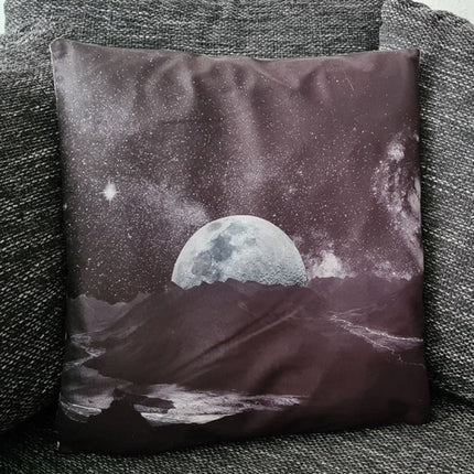SEO. Kissenbezug Berge, Mond & Sterne - 45cm x 45cm - Linkreich