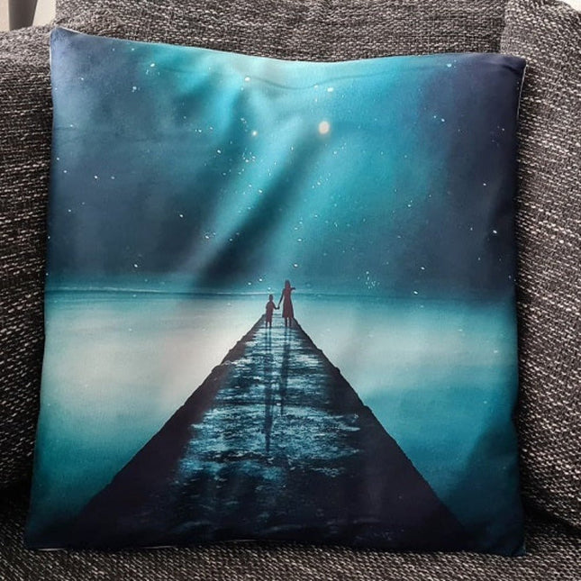 SEO. Kissenbezug Brücke ins Jenseits - 45cm x 45cm - Linkreich