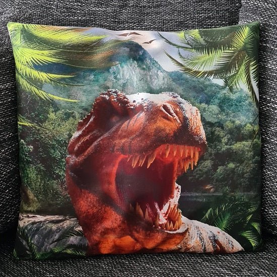 SEO. Kissenbezug Dinosaurier - Tyrannosaurus Rex - 45cm x 45cm - Linkreich