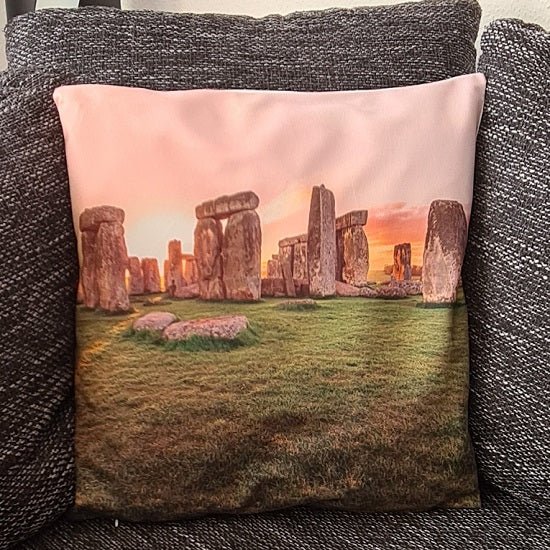 SEO. Kissenbezug England - Stonehenge Ruinen - 45cm x 45cm - Linkreich