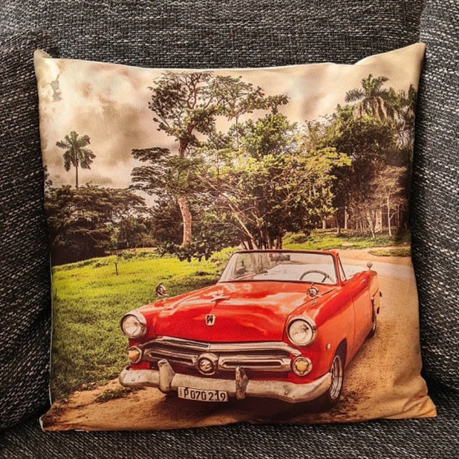 SEO. Kissenbezug Oldtimer / Karibik - 45cm x 45cm - Linkreich