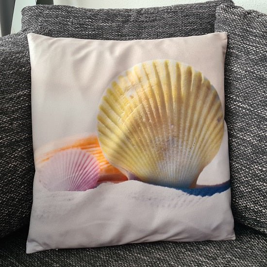SEO. Kissenbezug Sandstrand & Muscheln / Beach - 45cm x 45cm - Linkreich