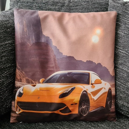 SEO. Kissenbezug Sportwagen im Canyon - 45cm x 45cm - Linkreich