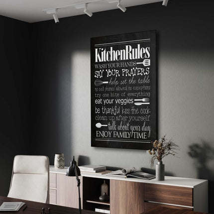Kitchen Rules - Leinwandbild Lifestyle (Canvas) kaufen bei Linkreich – Jetzt entdecken!