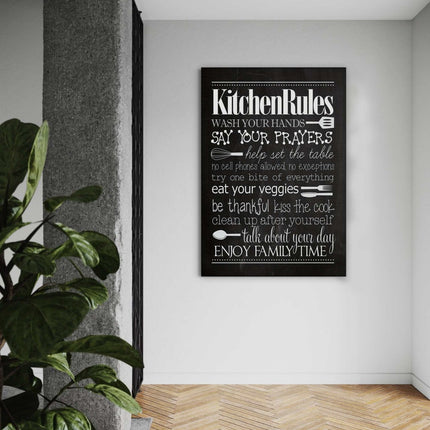 Kitchen Rules - Leinwandbild Lifestyle (Canvas) kaufen bei Linkreich – Jetzt entdecken!