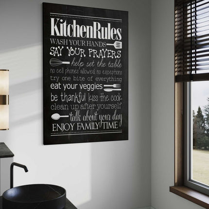 Kitchen Rules - Leinwandbild Lifestyle (Canvas) kaufen bei Linkreich – Jetzt entdecken!