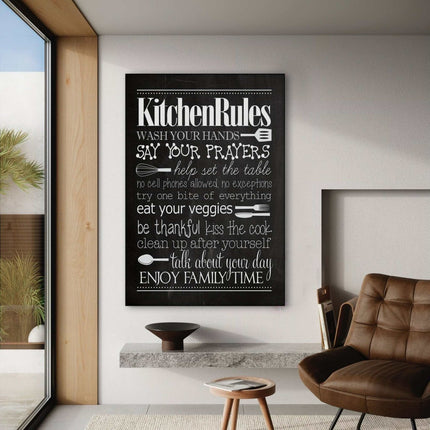Kitchen Rules - Leinwandbild Lifestyle (Canvas) kaufen bei Linkreich – Jetzt entdecken!