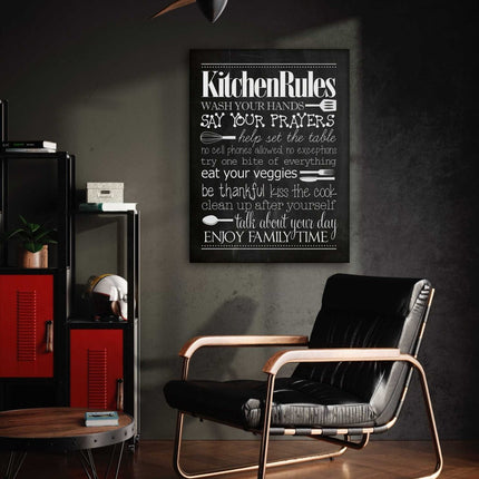 Kitchen Rules - Leinwandbild Lifestyle (Canvas) kaufen bei Linkreich – Jetzt entdecken!