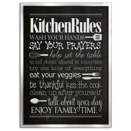 Kitchen Rules - Leinwandbild Lifestyle (Canvas) kaufen bei Linkreich – Jetzt entdecken!