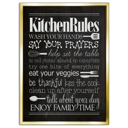 Kitchen Rules - Leinwandbild Lifestyle (Canvas) kaufen bei Linkreich – Jetzt entdecken!