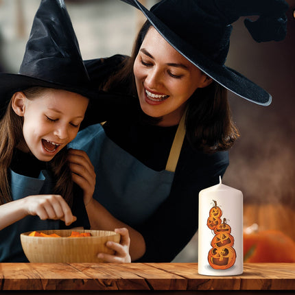 SEO. Kleine Halloween Kerze "Kürbisstapel" - Linkreich