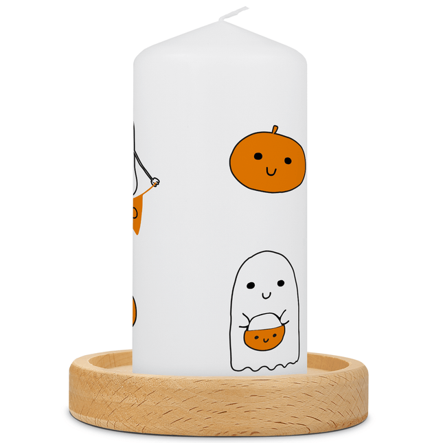 SEO. Kleine Kerze "Halloween Geist" - Linkreich