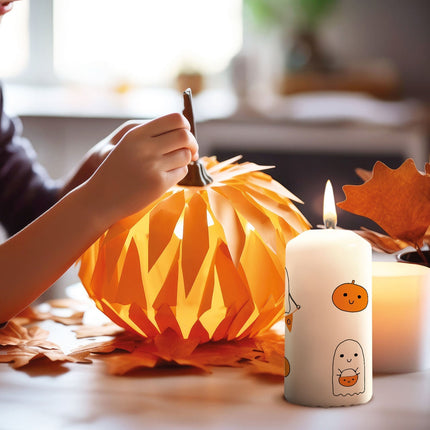 SEO. Kleine Kerze "Halloween Geist" - Linkreich