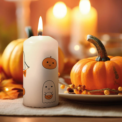 SEO. Kleine Kerze "Halloween Geist" - Linkreich