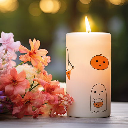 SEO. Kleine Kerze "Halloween Geist" - Linkreich