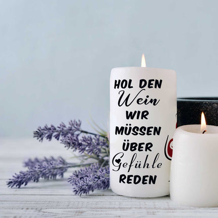 SEO. Kleine Kerze "Hol den Wein" - Nein danke! Linkreich
