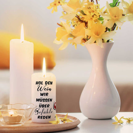 SEO. Kleine Kerze "Hol den Wein" - Nein danke! Linkreich