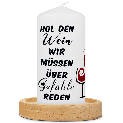 SEO. Kleine Kerze "Hol den Wein" - Nein danke! Linkreich