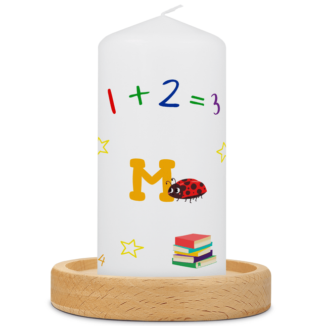 SEO. Kleine Kerze "Käfer ABC" zur Einschulung - Nein danke! Linkreich