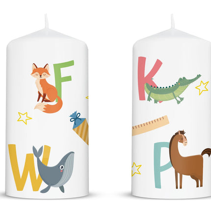 SEO. Kleine Kerze "Tiere ABC" zur Einschulung - Nein danke! Linkreich