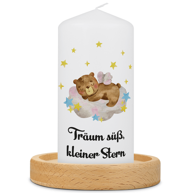 SEO. Kleine Kinder Trauerkerze - "Träum süß kleiner Stern" - Linkreich