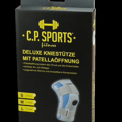 SEO. Kniebandage Kniestütze Deluxe mit Patellaöffnung C.P. Sports T37 - S Linkreich