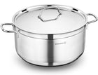 Kochtopf Edelstahl Korkmaz ALFA 22 Cm Induktion Edelstahl Poliert