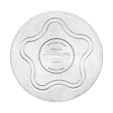 Kochtopf Edelstahl Korkmaz ALFA 26 Cm Induktion Edelstahl Poliert