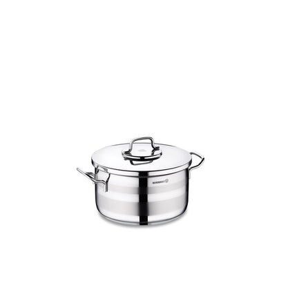 Kochtopf Edelstahl Korkmaz Astra 18 Cm Induktion Poliertes Edelstahl