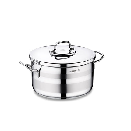 Kochtopf Edelstahl Korkmaz Astra 26 Cm Induktion Poliertes Edelstahl