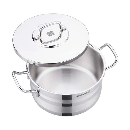 Kochtopf Edelstahl Korkmaz Astra 26 Cm Induktion Poliertes Edelstahl