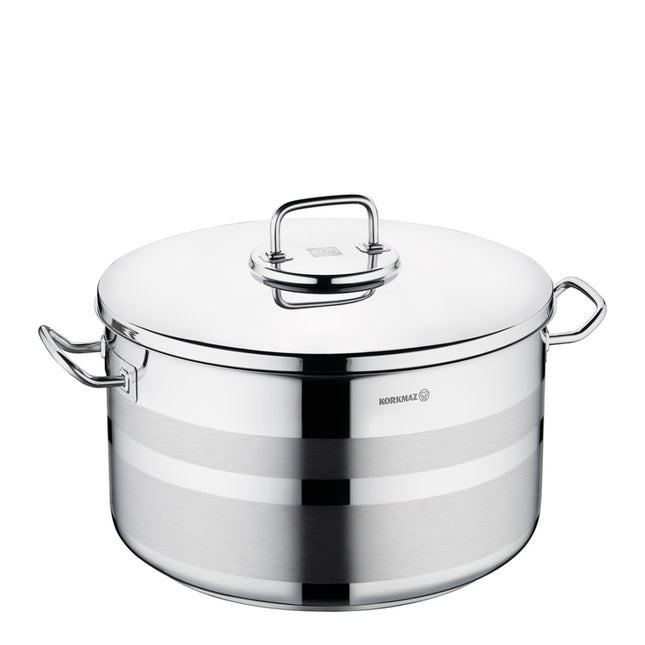Kochtopf Edelstahl Korkmaz Astra 40 Cm Induktion Poliertes Edelstahl