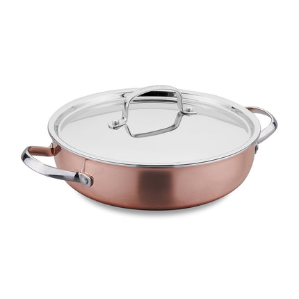 Kochtopf Edelstahl Korkmaz Divan 24 Cm Kupfer