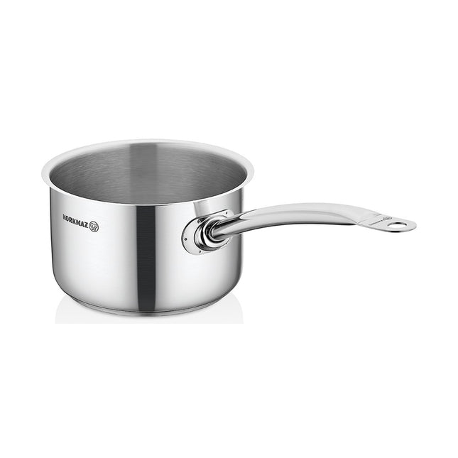 Korkmaz Proline Gastro Kochtopf 18 x 11 cm, 2,7 l – Edelstahl 18/10, Induktion