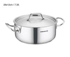 Kochtopf Edelstahl Korkmaz Gastro 28 Cm Induktion Poliertes Edelstahl