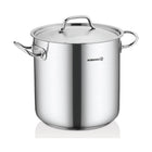 Korkmaz Proline Gastro Kochtopf extra tief 32 x 32 cm, 26 l – Edelstahl 18/10, Induktion