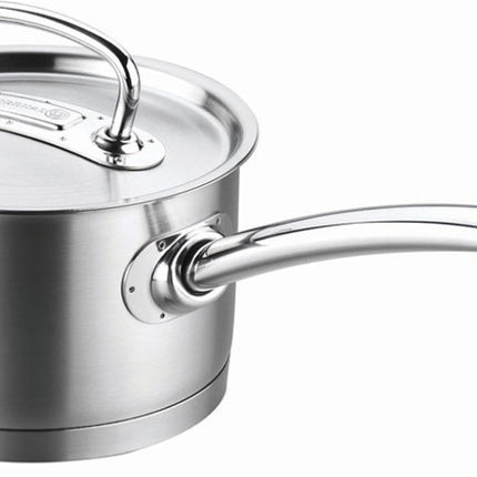 Kochtopf Edelstahl Korkmaz Pro Line 16 Cm Induktion Matt Edelstahl