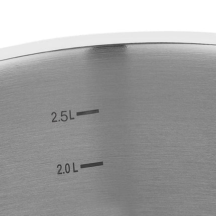 Kochtopf Edelstahl Korkmaz Pro Line 16 Cm Induktion Matt Edelstahl