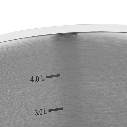 Kochtopf Edelstahl Korkmaz Pro Line 20 Cm Induktion Matt Edelstahl