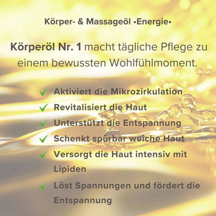 SEO. Körper - und Massageöl •Energie• - BERGKRISTALL Linkreich