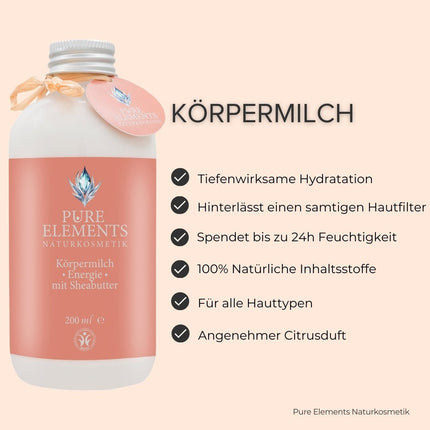 SEO. Körpermilch •Energie• mit Sheabutter - Linkreich