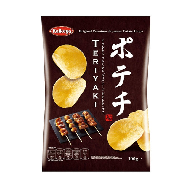 SEO. Koikeya Kartoffelchips Teriyaki 100g MHD 10.04.26 - Linkreich