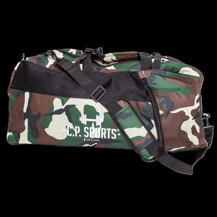 SEO. Kombi Sporttasche Groß - 3x Varianten in einem - Camouflage C.P.Sports - S5 - 1 - Linkreich