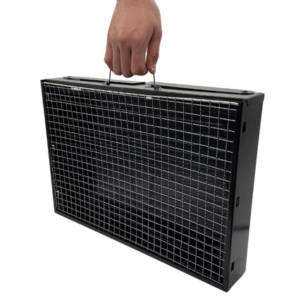Kompakt Grill tragbar Klappgrill faltbar Outdoor Grill Camping Grill Picknick Grillgeraet 43x29cm