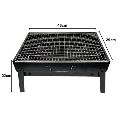 Kompakt Grill tragbar Klappgrill faltbar Outdoor Grill Camping Grill Picknick Grillgeraet 43x29cm