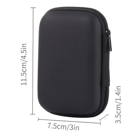 SEO. Kopfhörer Tasche Schutztasche Etui Case Cover Hülle für Headphones, Karten & Zubehör - Schwarz Linkreich